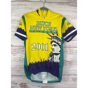 VTG 2001 PACE‎ Bike New York 5 Borough Cycling Jersey Y2K Size Large/XL